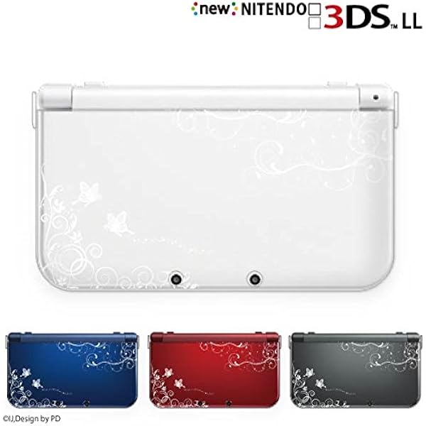 Newニンテンドー3DSLL パールホワイト ケース赤色付き Amazon | Newニンテンドー3DS LL専用液晶保護フィルム デコレーション